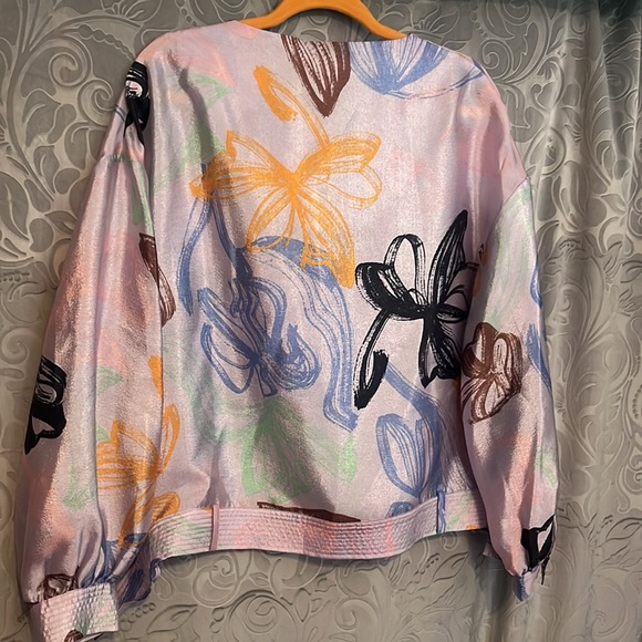 Stine Goya Emmylou Floral Trapunto Hem Top XS - Picture 8 of 9